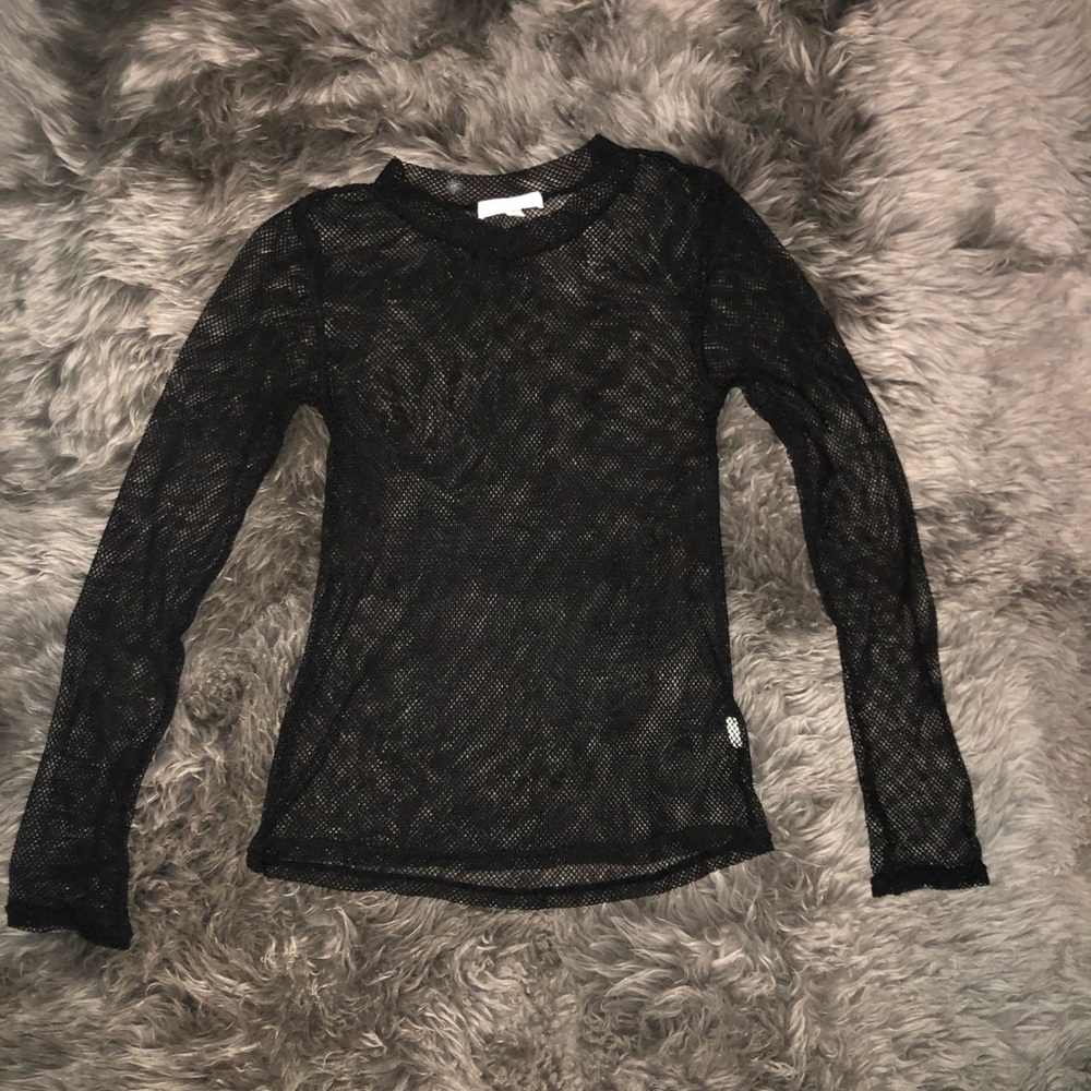 Black Mesh Longsleeve
